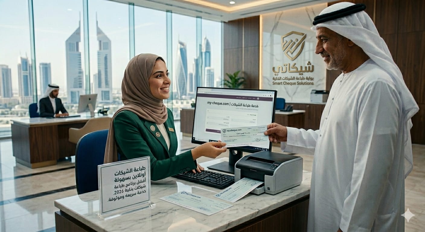 طباعة الشيكات أونلاين بسهولة | أفضل برنامج طباعة شيكات بنكية 2026